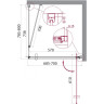 Душевой уголок 70x80 см BELBAGNO MARMI-AH-1-70/80-C-Cr