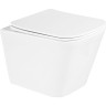 Унитаз подвесной BELBAGNO BB3103CHR-MB/SC с сиденьем и креплением, черный матовый
