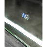 Зеркало BELBAGNO KRAFT SPC-KRAFT-700-900-LED-TCH-WARM-NERO в алюминиевой раме со встроенным светильником, 700x32x900 мм
